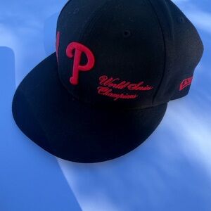 New Era Phillies Black and Red 9FIFTY Cap